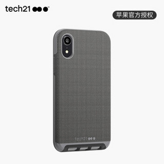 Tech21苹果新品iPhone Xr全包手机壳 6.1英寸保护套 轻奢皮质款都市森林灰 摄像头保护 支持无线充电