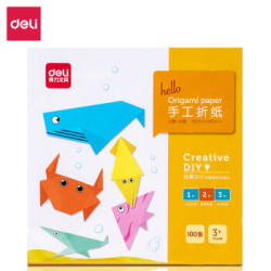 deli 得力 74801 DIY手工纸 190mm*190mm 100张 *5件