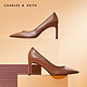 CHARLES&KEITH CK1-60361229 女士尖头高跟单鞋