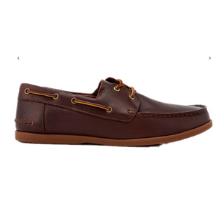 Clarks 其乐 Morven Sail系列套脚平底男士休闲鞋帆船鞋 British Tan UK33