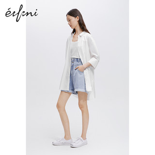 伊芙丽2020新款秋装韩版白色衬衣女士衬衫1B6223161