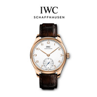 IWC/万国官方正品表葡萄牙系列男士真皮自动机械腕表