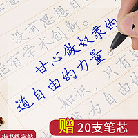 致旗 ZQ-T51 正楷凹槽练字帖 12本装 5本凹槽+7本临摹+20支笔芯