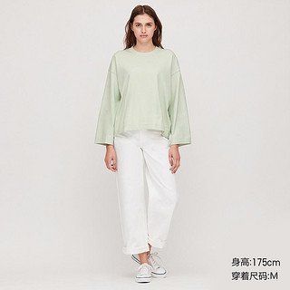 UNIQLO 优衣库 424850 女士花式圆领长袖T恤