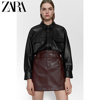 ZARA【打折】TRF 女装 仿皮迷你裙 05427150606