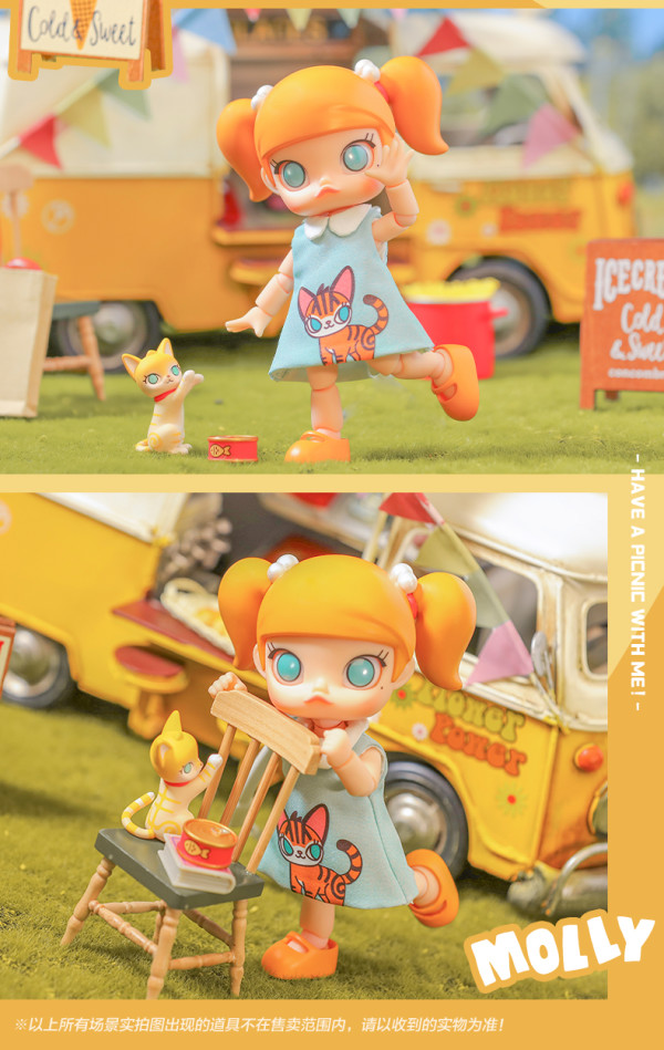 新品发售popmart泡泡玛特molly系列bjd娃娃你今天很好看