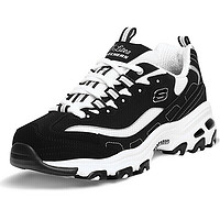 斯凯奇（Skechers）休闲鞋 D'LITES系列男款时尚绑带 52675-BKW 黑色/白色 44