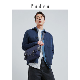 PEDRO【新品】单肩包PM2-26320095男士插扣装饰翻盖单肩包斜挎包