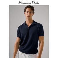 Massimo Dutti男装 商场同款 POLO 衫款短袖棉质男士针织衫上衣 00909321401