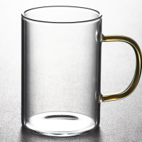 雅致天诚 玻璃杯彩色把手 300ml 多色可选