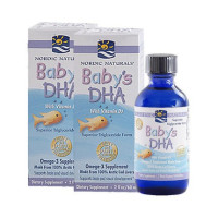 NORDIC NATURALS 挪威小鱼 婴儿鱼肝油DHA 60ml/瓶X2 *2件