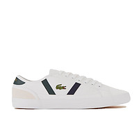 LACOSTE 拉科斯特 Sideline系列系带平底男士休闲鞋板鞋 White/Dark Green  