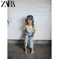 ZARA 新款 女婴幼童 条纹背带裤 08574527406