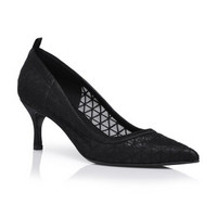 DYMONLATRY 设计师品牌 D-小姐 蕾丝平底鞋 黑色 38