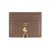 FENDI 芬迪 【商品自带包装盒】 KAN I女士黑色棕色红色拼接牛皮卡包卡片夹 8M0269 6GN F13VJ