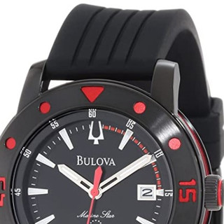 BULOVA  宝路华 MARINE STAR 98B164 男款腕表 44mm 黑色 黑色 橡胶