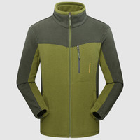 富铤(FORTEI)棉衣男棉服2019秋冬新款抓绒衣男情侣款摇粒绒开衫保暖外套 W801 军绿色(男款) XL