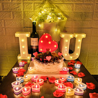 极度空间 求婚布置道具室内布置浪漫烛光晚餐生日道具表白神器电子蜡烛