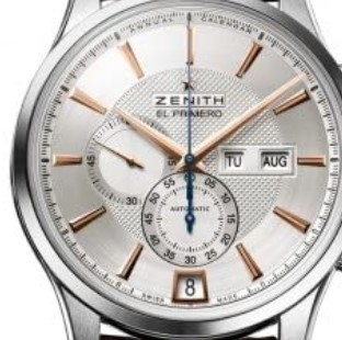 ZENITH 真力时 指挥官系列 WINSOR 03.2070.4054/02.C711 男款机械表 41mm 白色 棕色