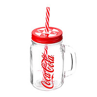 MINISO 名创优品 可口可乐联名 吸管玻璃杯 500ml