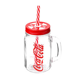 MINISO 名创优品 可口可乐联名 吸管玻璃杯 500ml *2件