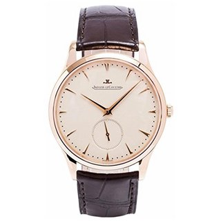 JAEGER-LECOULTRE 积家 大师系列 Ultra Thin 超薄 Q1352520 男款机械表 40mm 棕色 皮革