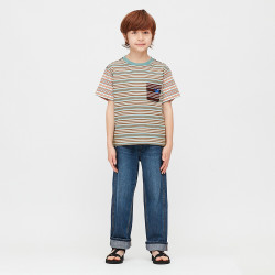 uniqlo优衣库儿童短袖条纹t恤