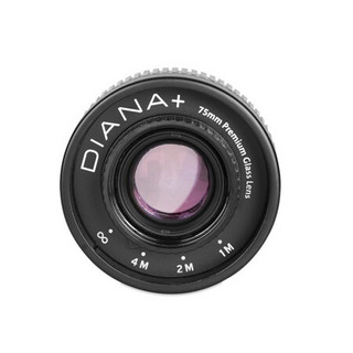 Diana + 戴安娜 75mm 玻璃镜头 单反相机转接环 75mm玻璃镜头