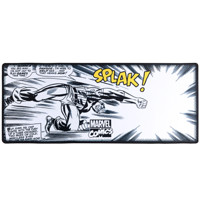 漫威Marvel 美国队长出击鼠标垫 漫画风大号电脑桌垫精密包边底部防滑办公游戏皆宜 漫画风