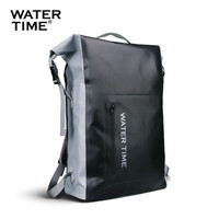 WATERTIME/蛙咚 游泳包干湿分离男女防水包旅行沙滩健身收纳多功能双肩背包游泳装备 黑色