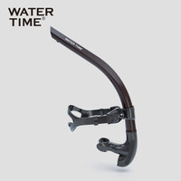 WaterTime蛙咚 游泳呼吸管 专业训练游泳装备换气水下呼吸器 游泳队青训队矫正泳姿 W-711121 黑色