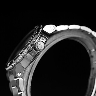 豪利时（ORIS）瑞士手表 潜水系列AQUIS 自动机械手表 43.5mm黑盘胶带/钢带日历腕表男 黑盘钢带73377304134MB