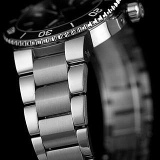 豪利时（ORIS）瑞士手表 潜水系列AQUIS 自动机械手表 43.5mm黑盘胶带/钢带日历腕表男 黑盘钢带73377304134MB