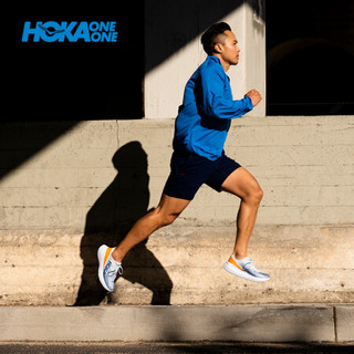 HOKA ONE ONE男款Carbon X-SPE 卡奔X特别版竞速回弹公路跑步鞋 天空灰 /天堂鸟蓝 10.5/285mm