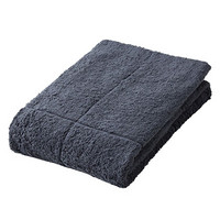 MUJI 棉绒 可再利用浴巾·厚型 毛巾 毛巾纯棉 海军蓝 70x140cm