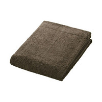 MUJI 棉绒 小浴巾 薄型 毛巾 毛巾纯棉 深棕色 60×120cm