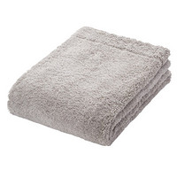 MUJI 棉绒 小浴巾·厚型 毛巾 毛巾纯棉 浅灰色 60×120cm