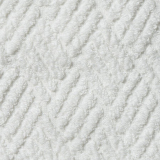 MUJI 棉绒提花织 小浴巾·中厚型 毛巾 毛巾纯棉 本白色 60x120cm