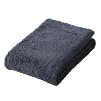 MUJI 棉绒 小浴巾·厚型 毛巾 毛巾纯棉 海军蓝 60x120cm