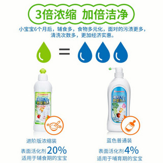 啾啾（CHUCHU） 日本进口果蔬奶瓶清洗剂奶瓶奶嘴玩具清洗液婴儿洗洁精浓缩型 300ml