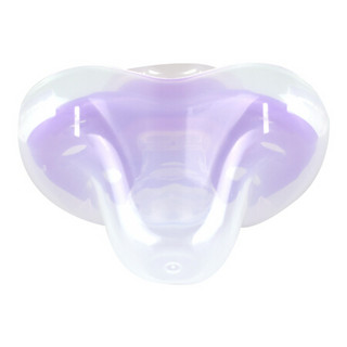 啾啾（CHUCHU） 日本原装进口婴儿硅胶安抚奶嘴夜光安慰奶嘴安睡型0-6个月 紫色3911