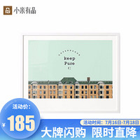 小米有品 寓义家居现代简约北欧风免打孔可翻盖电表箱装饰挂画 现代简约家用遮挡油布风景画 哥本哈根 50*62cm