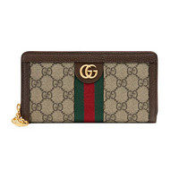 GUCCI 古驰 女士钱包 523154 96IWG 8745 米色/乌木色