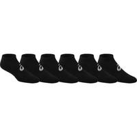 ASICS亚瑟士袜子男袜女袜短袜隐形袜6双ZK3186 Black L