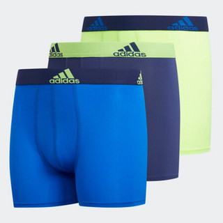 ADidas阿迪达斯男棉质内裤平角裤纯色舒适柔软(3条)CM5862 DARK BLUE XL