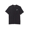 Nike/耐克男子运动短袖T恤印花NSW棉圆领9367429 Black/White 2XL