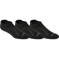 ASICS亚瑟士袜子男袜女袜短筒袜运动袜3双ZK2361 Black XL