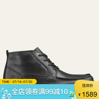 Timberland添柏岚男鞋皮鞋中帮系带休闲鞋短靴A298U015 Black FG 10 M