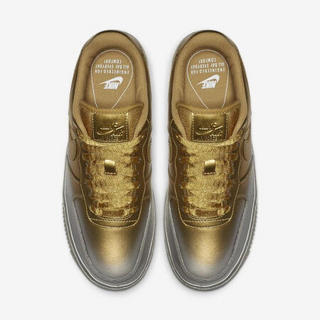 耐克Nike女鞋Air Force空军1号板鞋运动鞋休闲鞋898889 Platinum/Gold/Gold 6