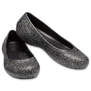 CROCS卡洛驰女鞋休闲鞋一脚蹬印花单鞋205760 Black/Dots 9